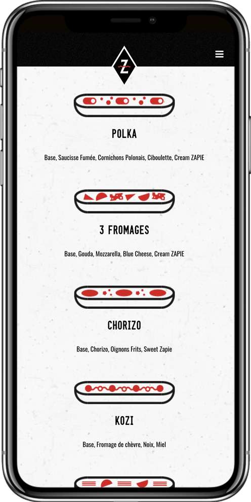 creation site mobile restaurant polonais montpellier