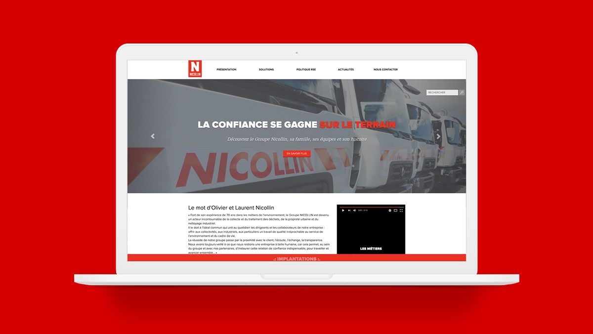 maintenance du site internet groupe nicollin